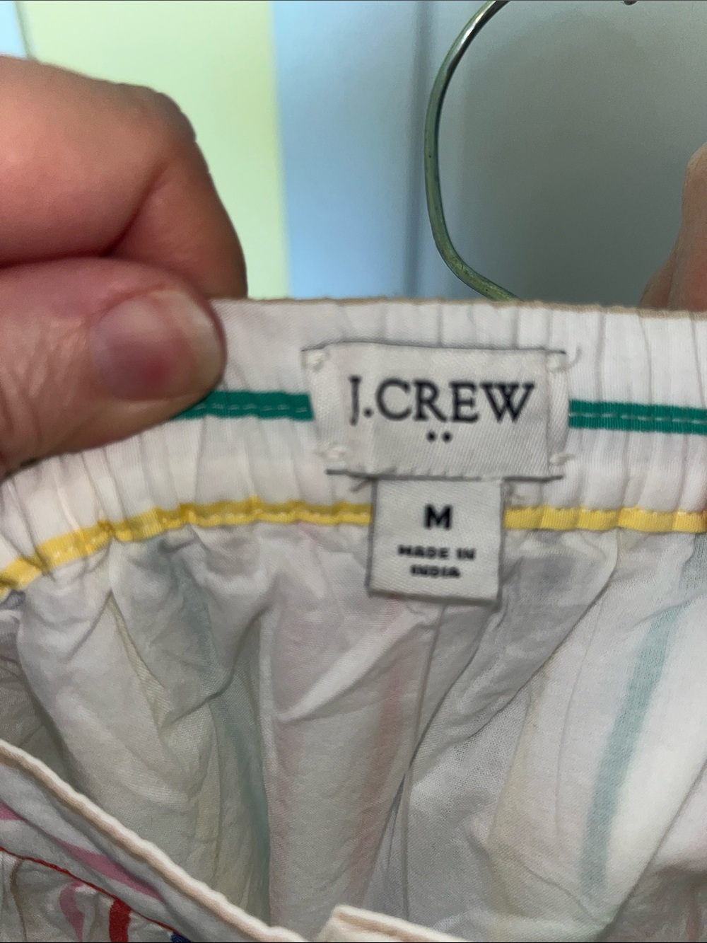 J. Crew White Multi-Color Striped Button-Front Skirt - Picture 4 of 6
